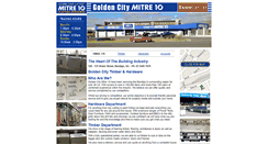 Desktop Screenshot of goldencitymitre10.com.au